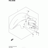 Схема вузла: Переднє крило (Gsx1300Ral5 E28) для Suzuki GSX1300 Hayabusa