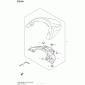 Схема вузла: Заглушка сидіння для Suzuki VZR1800 Boulevard M109R BOSS
