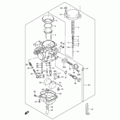 Схема узла: Карбюратор (E33) для Suzuki DR-Z250