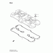 Схема вузла: Клапанна кришка Suzuki GSF1250 Bandit