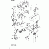 Схема узла: Электропроводка для Suzuki UH200 Burgman