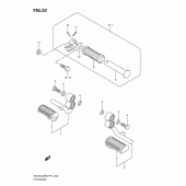 Схема узла: Подножки (En125hu/huz) для Suzuki EN125