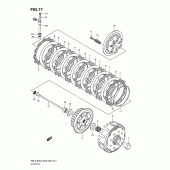 Схема вузла: Зчеплення для Suzuki RM-Z450