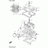 Схема вузла: Головка циліндра (Задня) для Suzuki DL650 V-Strom
