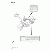 Схема вузла: Інформаційні наклейки для Suzuki VLR1800 Intruder C1800R/Boulevard C109R