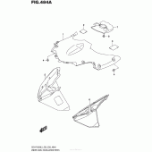 Схема вузла: Кронштейн переднього нижнього обтічника Suzuki GSX-R1000