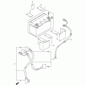 Схема вузла: Акумулятор (Dr-z400ey/ek1/ek2/ek3/ek4) для Suzuki DR-Z400 DR-Z400E