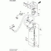 Схема узла: Задний тормозной цилиндр (Gsx-S750L5 E03) для Suzuki GSX-S750
