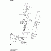 Схема узла: Steering Stem (Vl1500Bl4 E33) для Suzuki VL1500 Boulevard C90