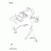 Схема узла: Pillion Rider Handle (An650L3 E03) для Suzuki AN650 Burgman (EU analogue of SkyWave)