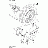 Схема вузла: Заднє колесо Suzuki VZ800 Boulevard M50