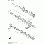 Схема вузла: Трансмісія для Suzuki DR-Z400 DR-Z400SM
