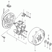 Схема узла: Статор & Ротор (E16) для Suzuki TS125