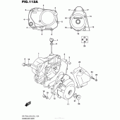 Схема вузла: Кришки картера для Suzuki DR-Z70