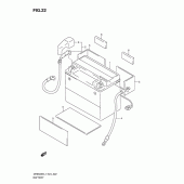 Схема узла: Аккумулятор для Suzuki DR650 DR650SE