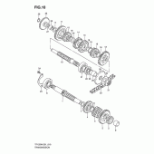 Схема вузла: Трансмісія для Suzuki TF125