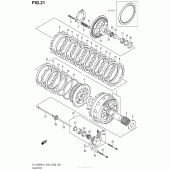 Схема вузла: Зчеплення для Suzuki DL1000 V-Strom