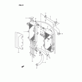 Схема узла: Радиатор для Suzuki RMX250
