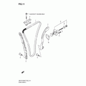 Схема узла: Цепь ГРМ & Натяжитель & Успокоитель для Suzuki GSX-R1000