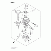 Схема вузла: Карбюратор (En125-2ak3) для Suzuki EN125