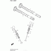 Схема вузла: Розподільний вал & Клапан для Suzuki GSX-S750