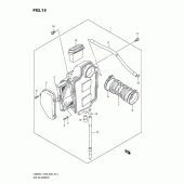 Схема узла: Воздушный фильтр для Suzuki LS650 Boulevard S40