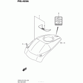 Схема вузла: Накладка паливного бака Suzuki VZ800 Boulevard M50