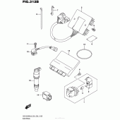 Схема узла: Электрооборудование (Gsx1300Ral6 E28) для Suzuki GSX1300 Hayabusa