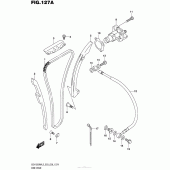 Схема вузла: Ланцюг ГРМ & Натягувач & Заспокоювач Suzuki GSX1300 Hayabusa