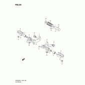 Схема узла: Подножки (Dr200sel1 e6) для Suzuki DR200 DR200SE