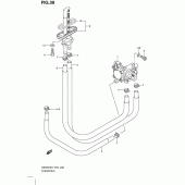 Схема узла: Топливный кран для Suzuki GS500