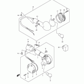 Схема вузла: Поворотники (Model k1/k2/k3) для Suzuki VS800 Boulevard S50
