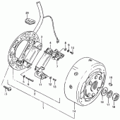 Схема узла: Статор & Ротор (Ts125erx) для Suzuki TS125