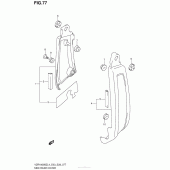 Схема вузла: Side Rear Cover (Vzr1800Bzl4 E28) для Suzuki VZR1800 Boulevard M109R BOSS