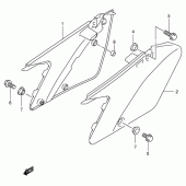 Схема вузла: Бічні панелі (Model k3/k4/k5) для Suzuki RM125