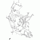 Схема вузла: Рама (Model w) для Suzuki VS800 Intruder 800