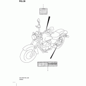 Схема узла: Информационные наклейки для Suzuki GZ125 Marauder