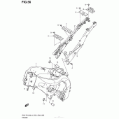Схема узла: Рама для Suzuki GSX-R1000
