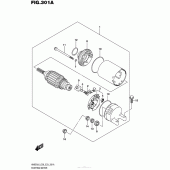 Схема вузла: Електричний стартер для Suzuki AN650 Burgman (EU analogue of SkyWave)