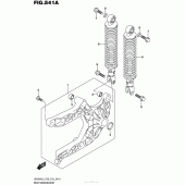 Схема вузла: Задній важіль (Маятник) для Suzuki UH200 Burgman