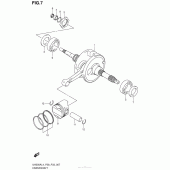 Схема вузла: Колінчастий вал & Поршень для Suzuki UH200 Burgman