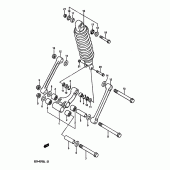 Схема вузла: Важіль прогресії (Model j/k) для Suzuki GSX-R750