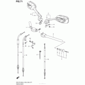Схема вузла: Кермо & Тросики для Suzuki GSX-R1000