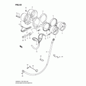 Схема вузла: Спідометр & Тахометр (Gs500fh p28) для Suzuki GS500