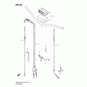 Схема узла: Руль & Тросики для Suzuki RMX450