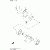 Схема вузла: Балансувальний вал для Suzuki DR-Z400 DR-Z400SM