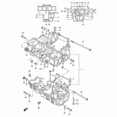 Схема вузла: Картер двигуна для Suzuki GSF600 Bandit S
