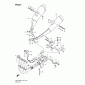 Схема узла: Выхлопная система (Gsx-r1000ufl1 e21) для Suzuki GSX-R1000
