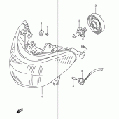 Схема вузла: Фара для Suzuki UC150 Epicuro
