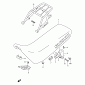 Схема вузла: Сидіння для Suzuki DR250